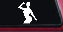 Woman Girl Dancer Car or Truck Window Decal Sticker
