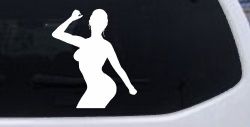Woman Girl Dancer Car or Truck Window Decal Sticker