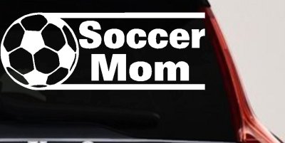 Soccer Mom Vinyl Decal for Car or Truck Window - Funny Sticker