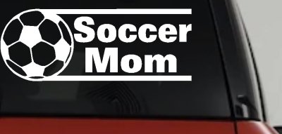 Soccer Mom Vinyl Decal for Car or Truck Window - Funny Sticker