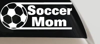 Soccer Mom Vinyl Decal for Car or Truck Window - Funny Sticker