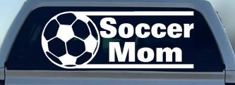 Soccer Mom Sports Car or Truck Window Decal Sticker