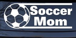 Soccer Mom Sports Car or Truck Window Decal Sticker