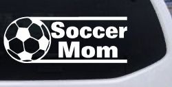 Soccer Mom Sports Car or Truck Window Decal Sticker