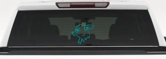 Chihuahua Dog Car or Truck Window Decal Sticker (Turquoise)