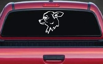 Chihuahua Dog Car or Truck Window Decal Sticker