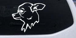 Chihuahua Dog Car or Truck Window Decal Sticker