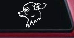 Chihuahua Dog Car or Truck Window Decal Sticker