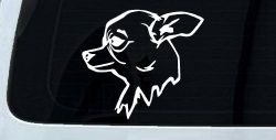 Chihuahua Dog Car or Truck Window Decal Sticker