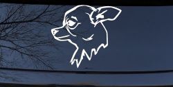 Chihuahua Dog Car or Truck Window Decal Sticker