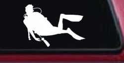 Diver Sports Car or Truck Window Decal Sticker