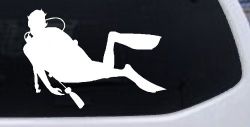Diver Sports Car or Truck Window Decal Sticker