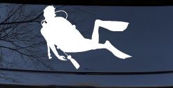 Diver Sports Car or Truck Window Decal Sticker