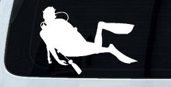 Diver Sports Car or Truck Window Decal Sticker