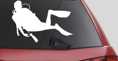 Diver Decal for Car & Truck Windows Vinyl Sticker