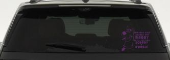Scooby Doobie Doo Funny Car or Truck Window Decal Sticker (Violet)