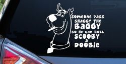 Scooby Doobie Doo Funny Car or Truck Window Decal Sticker