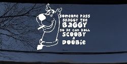 Scooby Doobie Doo Funny Car or Truck Window Decal Sticker