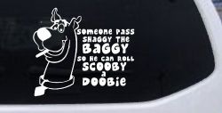 Scooby Doobie Doo Funny Car or Truck Window Decal Sticker
