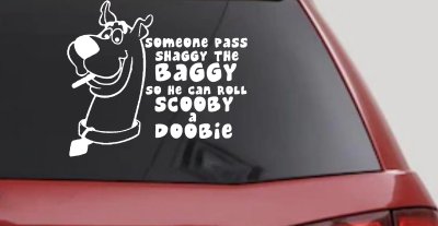 Scooby Doo,Doobie Doo,Funny Decal,Car Sticker,Truck Decal,Window Vinyl,Cartoon Decal,Dog Sticker,Mystery Machine,Fun Auto Decal,Vehicle Graphic,Retro Cartoon,Auto Accessory