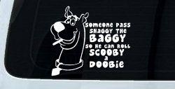 Scooby Doobie Doo Funny Car or Truck Window Decal Sticker