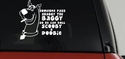 Scooby Doo,Doobie Doo,Funny Decal,Car Sticker,Truck Decal,Window Vinyl,Cartoon Decal,Dog Sticker,Mystery Machine,Fun Auto Decal,Vehicle Graphic,Retro Cartoon,Auto Accessory