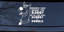 Scooby Doobie Doo Funny Car or Truck Window Decal Sticker