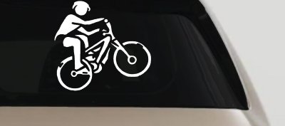Mountain Bike Decal for Car Truck Window Vinyl Sticker Off Road Adventure