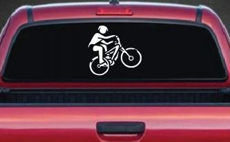 Mountain Bike Sports Car or Truck Window Decal Sticker