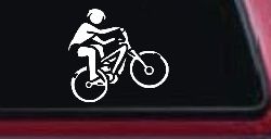 Mountain Bike Sports Car or Truck Window Decal Sticker
