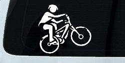 Mountain Bike Sports Car or Truck Window Decal Sticker
