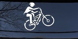 Mountain Bike Sports Car or Truck Window Decal Sticker