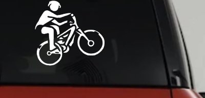 Mountain Bike Decal for Car Truck Window Vinyl Sticker Off Road Adventure