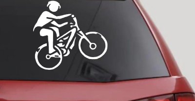 Mountain Bike Decal for Car Truck Window Vinyl Sticker Off Road Adventure