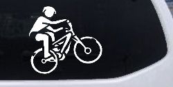 Mountain Bike Sports Car or Truck Window Decal Sticker