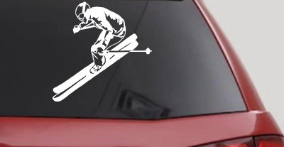 Awesome Skier Car Truck Window Vinyl Decal Sticker Sports Decor