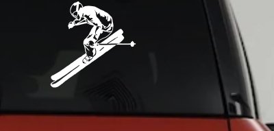 Awesome Skier Car Truck Window Vinyl Decal Sticker Sports Decor