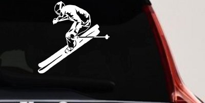 Awesome Skier Car Truck Window Vinyl Decal Sticker Sports Decor