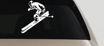 Awesome Skier Car Truck Window Vinyl Decal Sticker Sports Decor