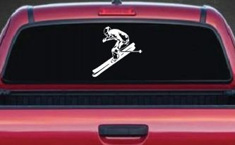 Skier Sports Car or Truck Window Decal Sticker