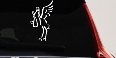 Stork Car Truck Window Decal Vinyl Sticker Baby Shower Gift