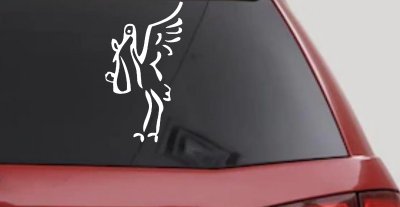 Stork Car Truck Window Decal Vinyl Sticker Baby Shower Gift