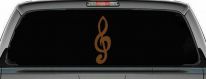 Music Note Car or Truck Window Decal Sticker (Copper)