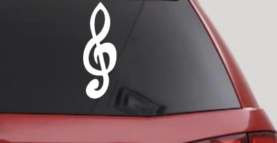 Music Note Car Truck Window Vinyl Decal Sticker