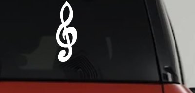 Music Note Car Truck Window Vinyl Decal Sticker