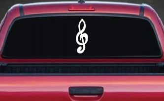 Music Note Car or Truck Window Decal Sticker