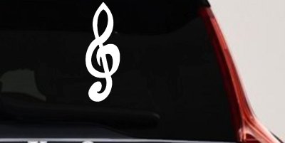 Music Note Car Truck Window Vinyl Decal Sticker