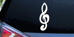 Music Note Car or Truck Window Decal Sticker