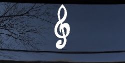 Music Note Car or Truck Window Decal Sticker