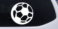 Soccer Ball Sports Car or Truck Window Decal Sticker